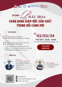 [THÔNG BÁO] BFS #61: PHÁC HỌA CHÂN DUNG GIÁM ĐỐC SẢN XUẤT TRONG BỐI CẢNH MỚI