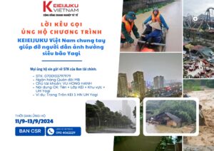LỜI KÊU GỌI: CỘNG ĐỒNG KEIEIJUKU VIỆT NAM CHUNG TAY SẺ CHIA CÙNG NHÂN DÂN VÙNG BÃO LŨ